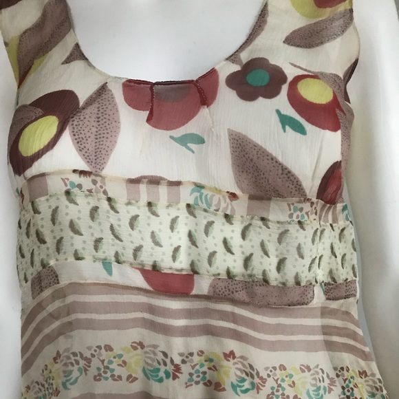 Marni Sheer Abstract Print Tank Top Small - Picture 2 of 6